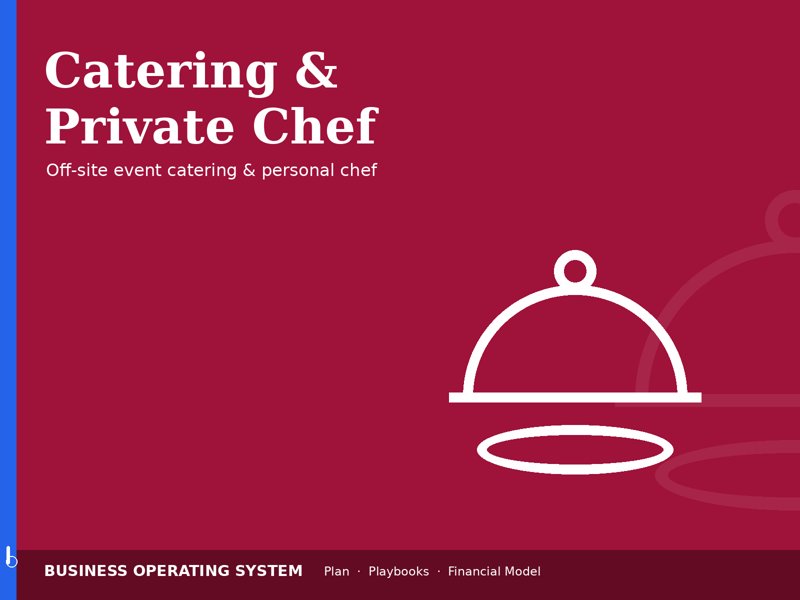 Catering & Private Chef Service operating system