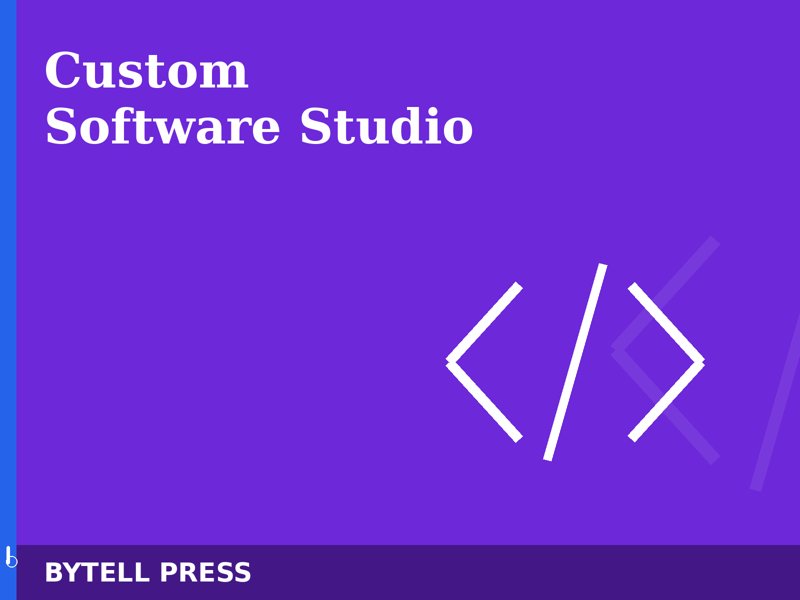 Custom Software Development Studio side-hustle operating system
