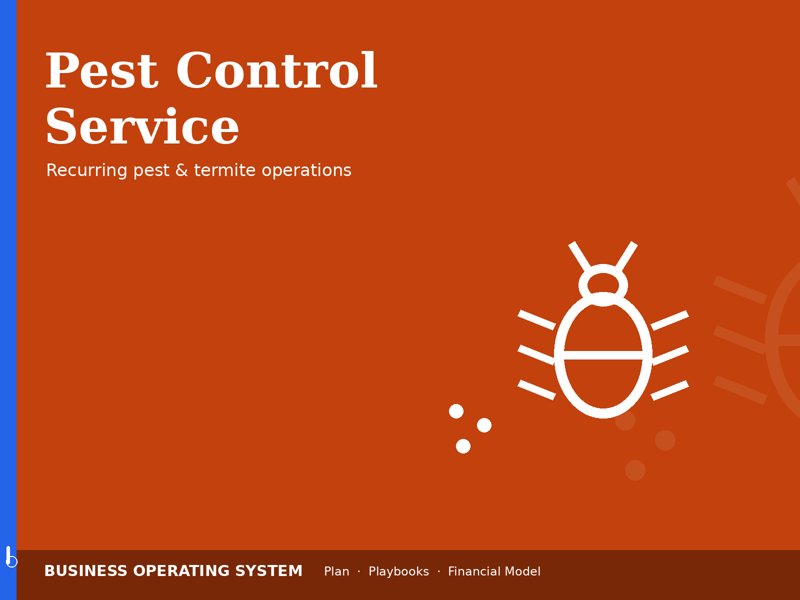 Pest Control Service operating system
