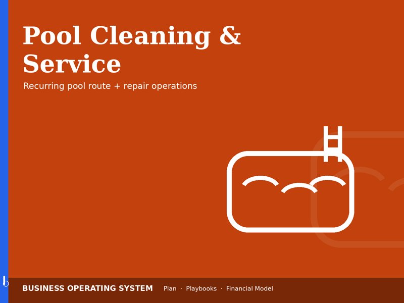 Pool Cleaning & Maintenance Service operating system