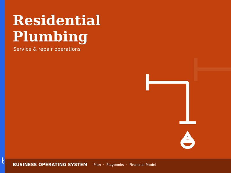 Residential Plumbing operating system