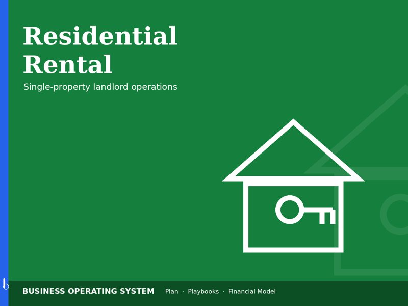 Single-Property Residential Rental operating system