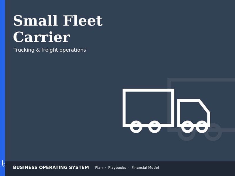 Small Fleet Carrier operating system
